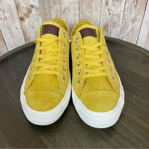 womens size 5.5 mario gold colored suede converse